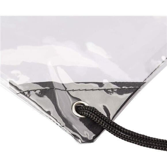 2 Pieces Clear Drawstring Bags, Waterproof Small Clear Bag for Stadium Colleges - Picture 6 of 7